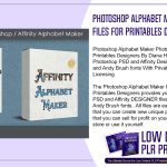Photoshop Alphabet Maker Photoshop PSD Files For Printables Designers