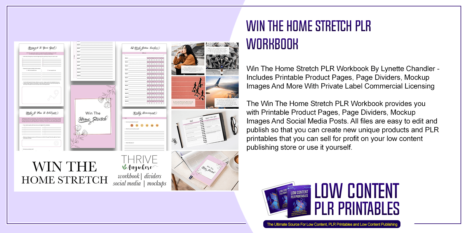 Win The Home Stretch PLR Workbook