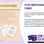 30 Day Undated Mandala Reflections PLR Planner