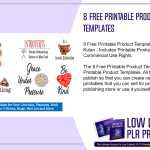 8 Free Printable Product Templates