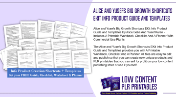 Alice and Yusefs Big Growth Shortcuts EKit Info Product Guide and Templates