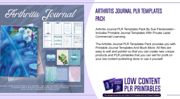 Arthritis Journal PLR Templates Pack