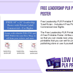 Free Leadership PLR Printable Poster