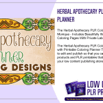 Herbal Apothecary PLR Coloring Planner