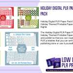 Holiday Digital PLR Paper Pack