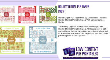 Holiday Digital PLR Paper Pack