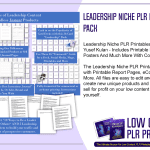 Leadership Niche PLR Printables Pack