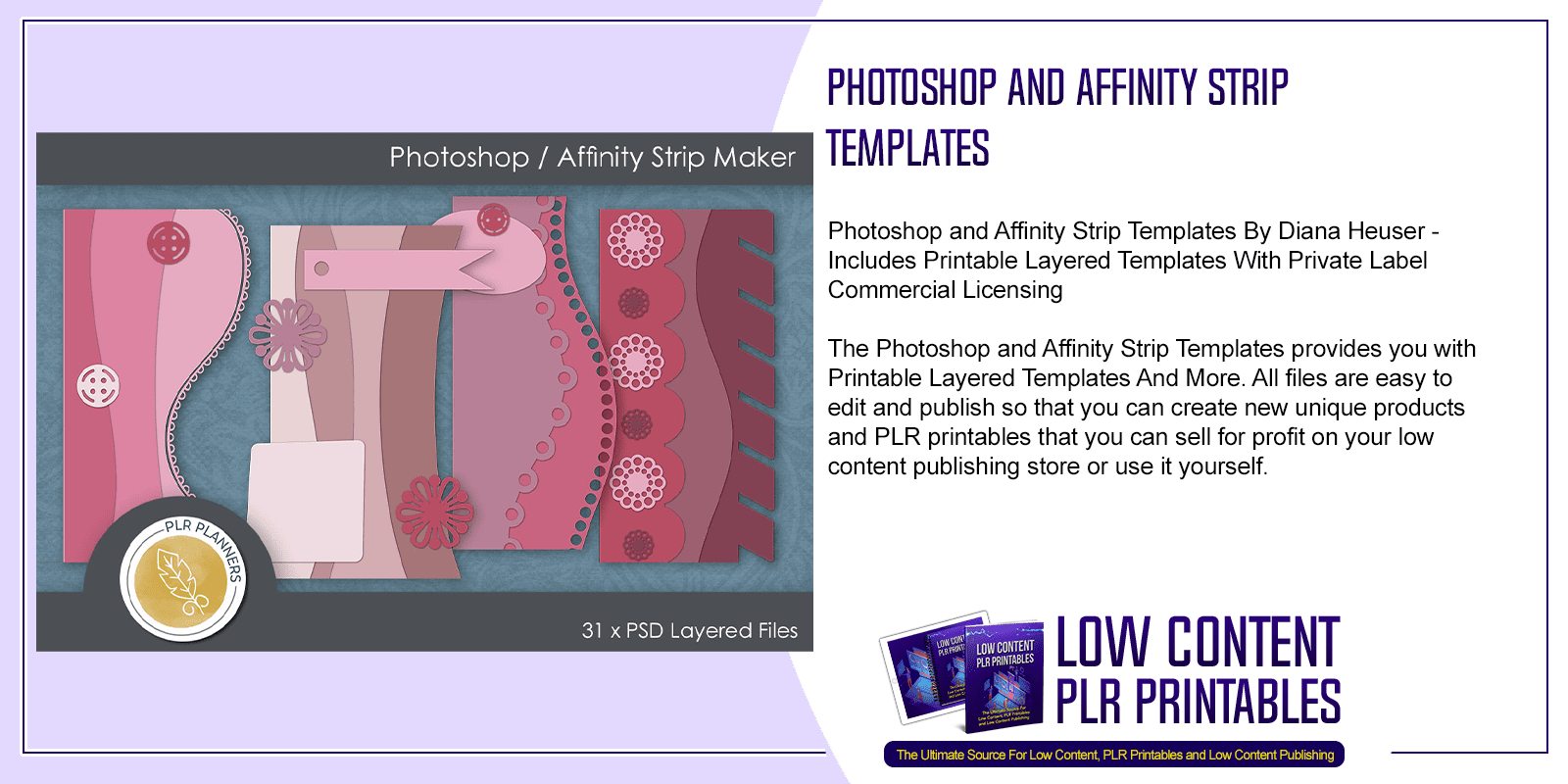 Photoshop and Affinity Strip Templates