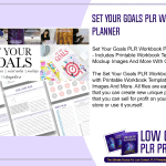 Set Your Goals PLR Workbook Planner