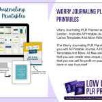 Worry Journaling PLR Planner and Printables