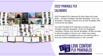 2022 Printable PLR Calendars