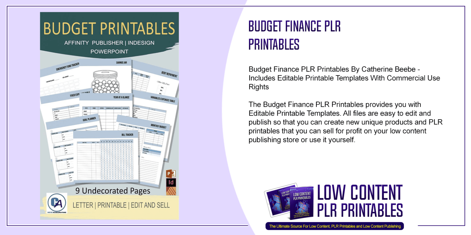 12 Months of Personal Development PLR Printables | PLR Printables