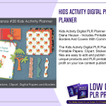 Kids Activity Digital PLR Planner