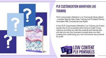 PLR Customization Marathon Live Training