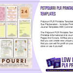 Potpourri PLR Printable Templates