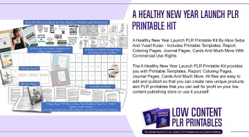 A Healthy New Year Launch PLR Printable Kit