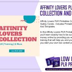 Affinity Lovers PLR Printables Collection and Training