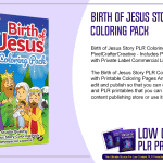Birth of Jesus Story PLR Coloring Pack