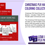 Christmas PLR Hand Drawn Coloring Collection