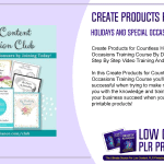 Create Products for Countless Holidays and Special Occasions Training Course 2