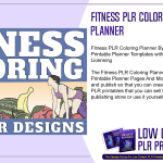 Fitness PLR Coloring Planner