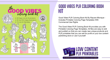 Good Vibes PLR Coloring Book Kit