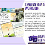 Learning To Let Go PLR Printable Workbook