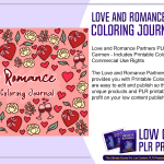 Love and Romance Partners PLR Coloring Journal