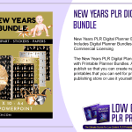 New Years PLR Digital Planner Bundle