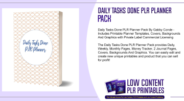 Daily Tasks Done PLR Planner Pack