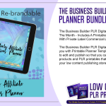 The Business Builder PLR Digital Planner Bundle