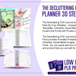 The Decluttering PLR Journal and Planner 30 Step Plan Pack