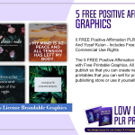 5 FREE Positive Affirmation PLR Graphics