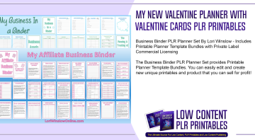 Business Binder PLR Planner Set