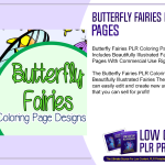 Butterfly Fairies PLR Coloring Pages