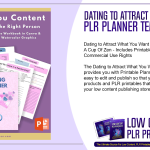 Dating to Attract What You Want PLR Planner Templates