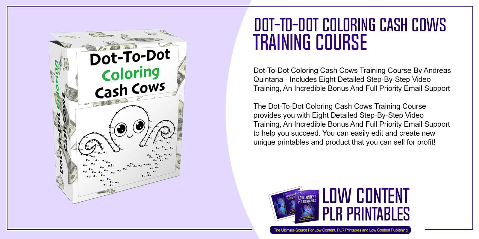 Dot To Dot Coloring Cash Cows Training Course