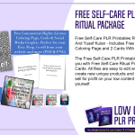 Free Self Care PLR Printables Ritual Package