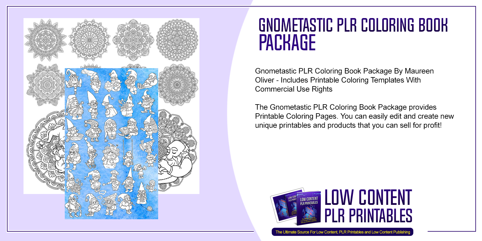 Gnometastic PLR Coloring Book Package