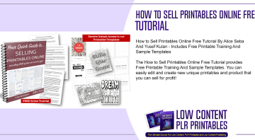 How to Sell Printables Online Free Tutorial