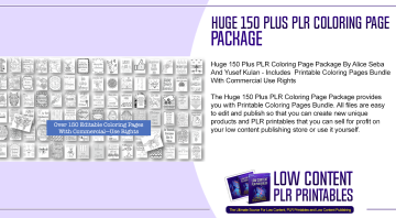 Huge 150 Plus PLR Coloring Page Package