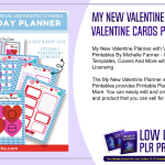 My New Valentine Planner with Valentine Cards PLR Printables