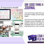 One Good Thing A Day PLR Journal