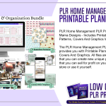 PLR Home Management PLR Printable Planner