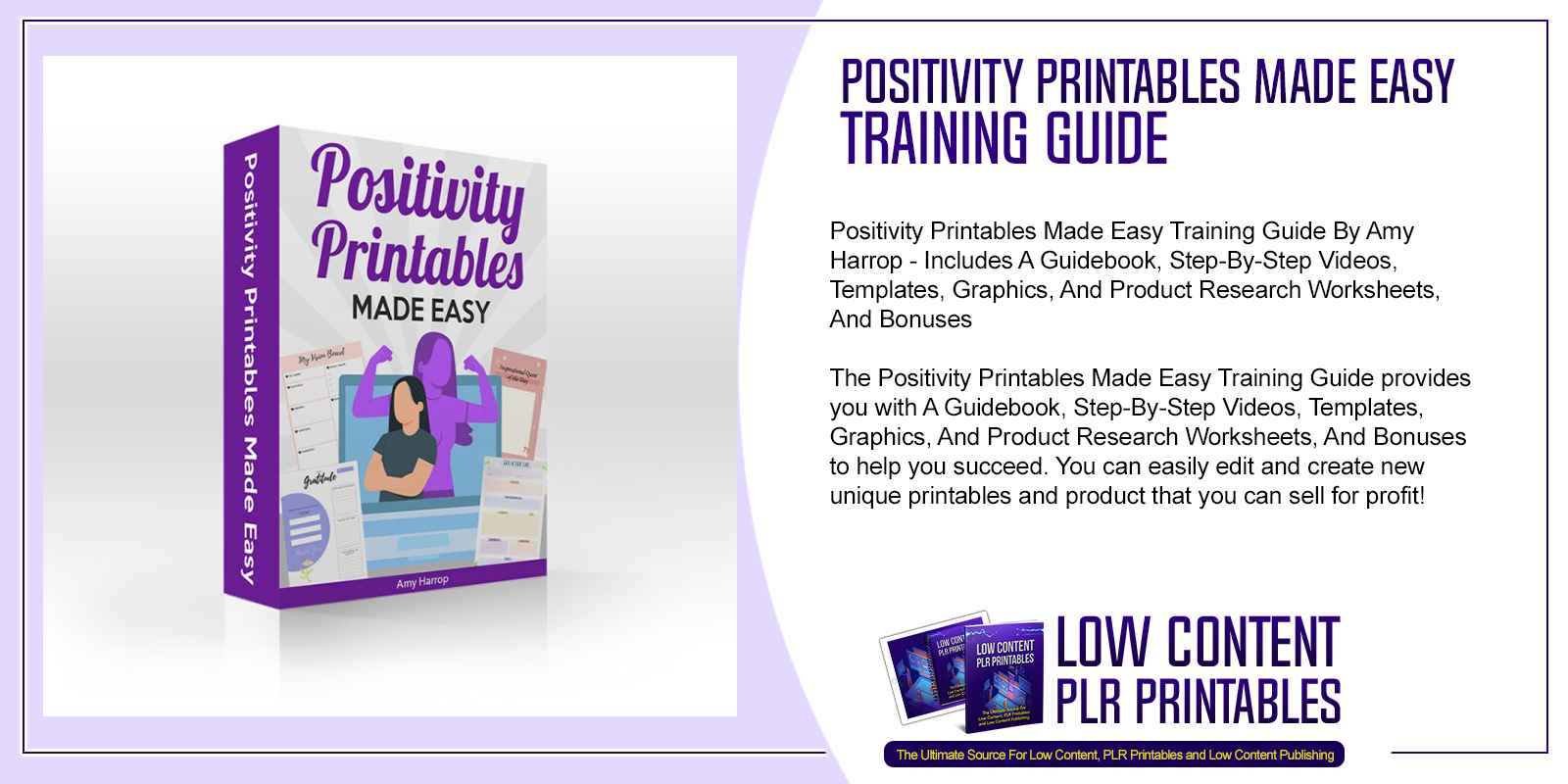Positivity Printables Made Easy Training Guide