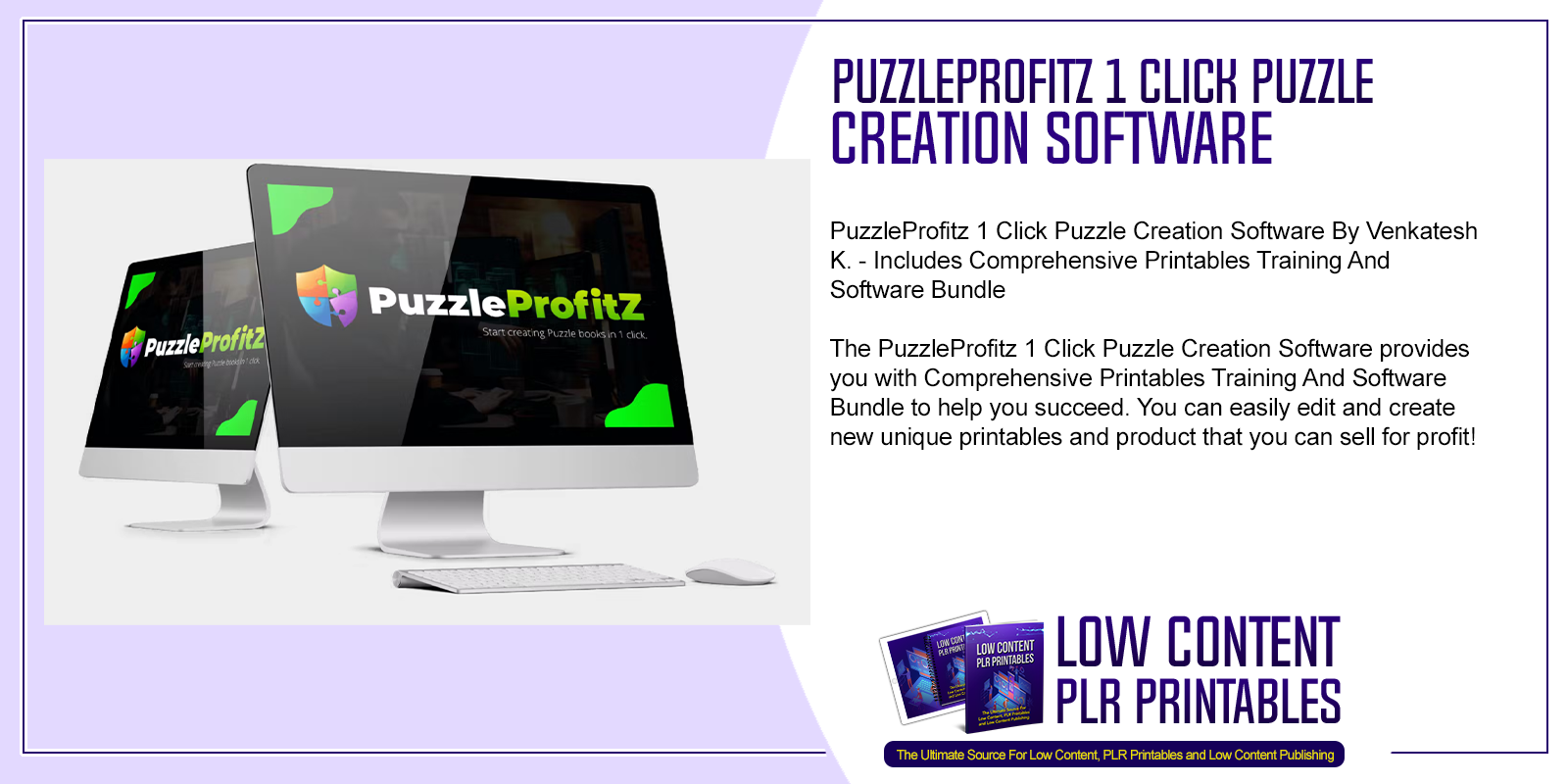 PuzzleProfitz 1 Click Puzzle Creation Software