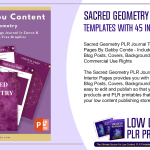 Sacred Geometry PLR Journal Templates with 45 Interior Pages