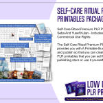 Self Care Ritual Premium PLR Printables Package