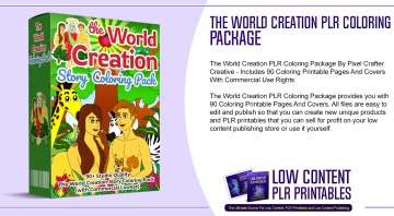 The World Creation PLR Coloring Package