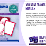 Valentine Frames PLR Designs Bundle